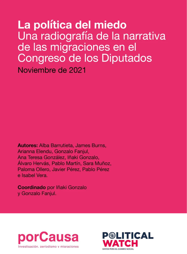 La política del miedo: Una radiografía de la narrativa de las migraciones en el Congreso de los Diputados