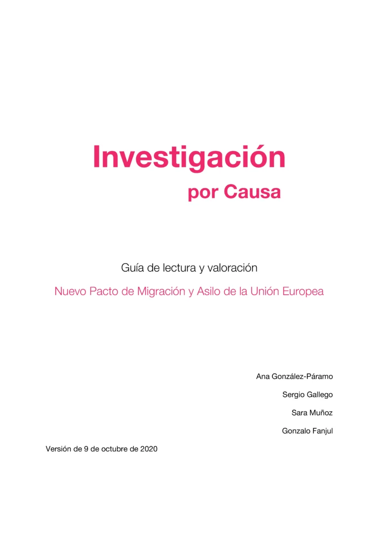 Nuevo Pacto de Migración y Asilo de la Unión Europea