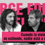Rubén y Jorge, de AMA Asturies, víctimas de la violencia de la extrema derecha en Oviedo